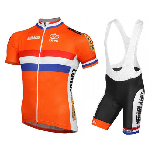 2016 Maillot Holanda Tirantes Mangas Cortas negro Y Amarillo